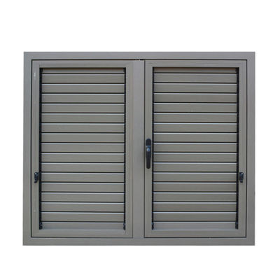 1.0mm-1.4mm πάχος προφίλ Γερμανία Αλουμίνιο Λουβέρ παράθυρο με πόρτες κυλίνδρων
