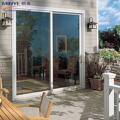 Τύπος γυάλινης πόρτας PVC/UPVC διπλές γυάλινες συρόμενες πόρτες για μπάνιο και ντουλάπι κουζίνας