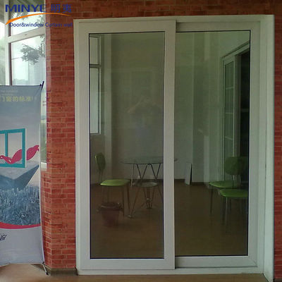 Τύπος γυάλινης πόρτας PVC/UPVC διπλές γυάλινες συρόμενες πόρτες για μπάνιο και ντουλάπι κουζίνας