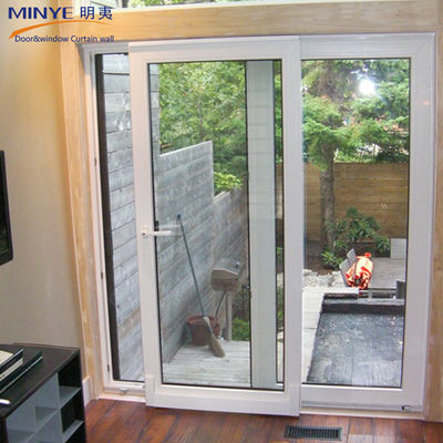 Τύπος γυάλινης πόρτας PVC/UPVC διπλές γυάλινες συρόμενες πόρτες για μπάνιο και ντουλάπι κουζίνας