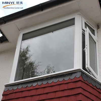 Διπλό γυάλινο διπλό θολωμένο γυαλί Swing Out PVC Vinyl Windows για κατοικίες