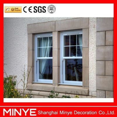 Σχεδιασμός ανεμπόδιστης UPVC/PVC κατακόρυφου συρόμενου παράθυρου για λειτουργία καθιστικού
