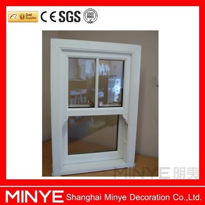 Σχεδιασμός ανεμπόδιστης UPVC/PVC κατακόρυφου συρόμενου παράθυρου για λειτουργία καθιστικού