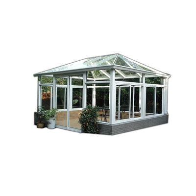 Καλές θερμομόνωση Αλουμινίου Sunrooms για καφέ χρώματα και επίπεδη οροφή χύτευσης