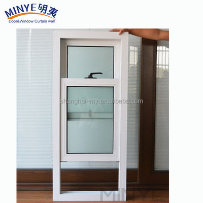 2.0mm-2.5mm πάχος προφίλ PVC κάθετο συρόμενο παράθυρο για εγκατάσταση αυλής