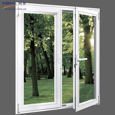 Διπλά γυαλιά προσαρμοσμένου μεγέθους Upvc/Pvc Casement παράθυρο για θερμότητα και ηχητική μόνωση
