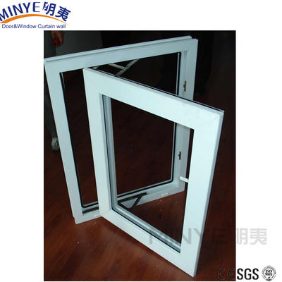 Διπλά γυαλιά προσαρμοσμένου μεγέθους Upvc/Pvc Casement παράθυρο για θερμότητα και ηχητική μόνωση