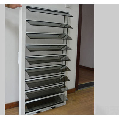 Σύγχρονο σχεδιασμό Powder Coating Aluminum Profile Εγχειρίδιο Ανοιχτό Παγωμένο Γυαλί Φυτοπλαστική Πλατεία παράθυρο
