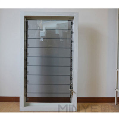 Σύγχρονο σχεδιασμό Powder Coating Aluminum Profile Εγχειρίδιο Ανοιχτό Παγωμένο Γυαλί Φυτοπλαστική Πλατεία παράθυρο