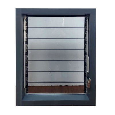 Σύγχρονο σχεδιασμό Powder Coating Aluminum Profile Εγχειρίδιο Ανοιχτό Παγωμένο Γυαλί Φυτοπλαστική Πλατεία παράθυρο