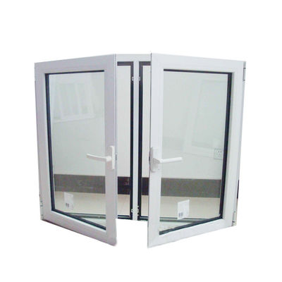 UPVC/PVC Casement Windows Design για τουαλέτα Αντίσταση στον άνεμο 3500pa Swing Open Style