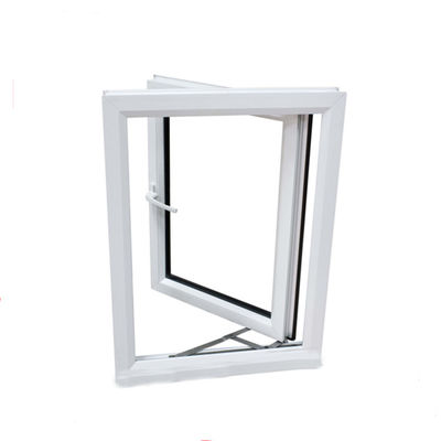 UPVC/PVC Casement Windows Design για τουαλέτα Αντίσταση στον άνεμο 3500pa Swing Open Style