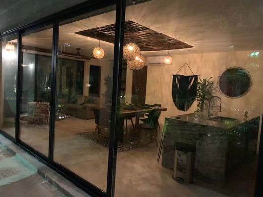 Διπλό γυαλισμένο γυαλί από κράμα αλουμινίου, παράθυρο κινούμενου γυαλιού και πόρτες για σύγχρονο σχεδιασμό
