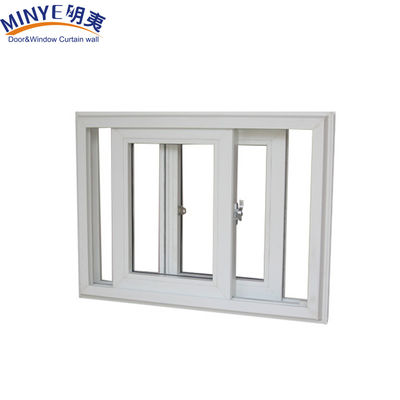 Ηχητικά αδιάβροχο πλαστικό πλαίσιο UPVC/PVC Στρίψιμα παράθυρα με διπλό τζάμι σε χρώμα ξύλου
