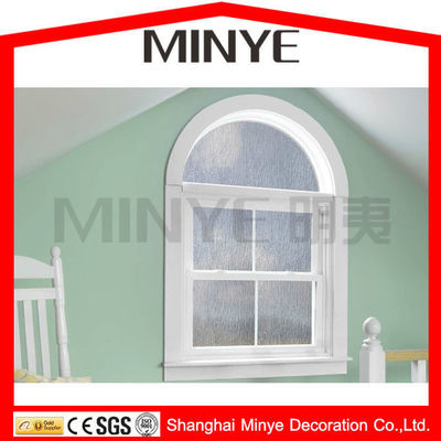 1.4mm πάχος προφίλ Αψίδα Top Design μπάνιο κάθετο συρόμενο παράθυρο αλουμινίου