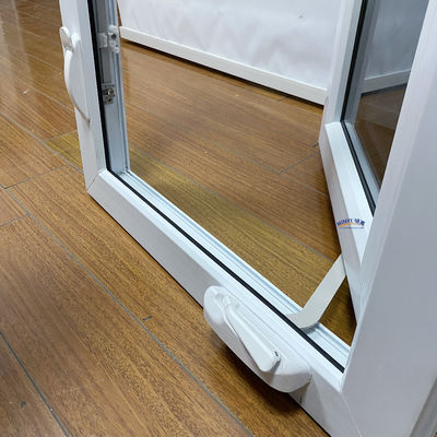 Προσαρμοσμένο μέγεθος Λευκό Upvc παράθυρο διπλό τζάμι Swing PVC Casement παράθυρο για σας