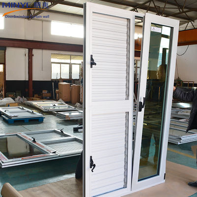 Δύο θερμαινόμενα παράθυρα με διπλό τζάμι από αλουμίνιο με τελική επιφάνεια