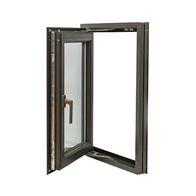Αντικλοπτικό σχεδιασμό Αλουμινίου Casement Windows με γερμανική Technoform μονωτική ταινία