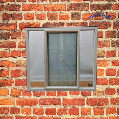 Σύγχρονο Λούβερ UPVC διασταυρωτικό παράθυρο με χαμηλό E γυαλί διπλού χρώματος και γερμανικό υλικό