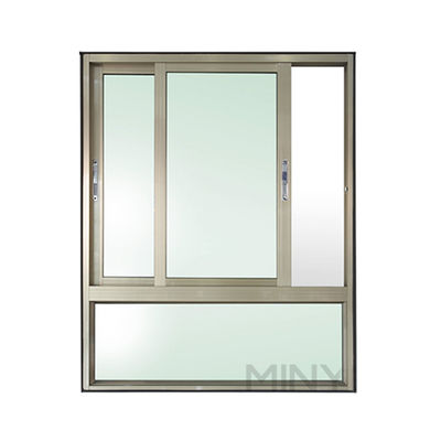 Μεταμοντέρνο Στυλ Σχεδιασμού Sun Shade Glass Windows με προφίλ 6063-T5 Standard Aluminium