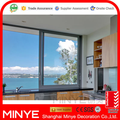 Μεταμοντέρνο Στυλ Σχεδιασμού Sun Shade Glass Windows με προφίλ 6063-T5 Standard Aluminium