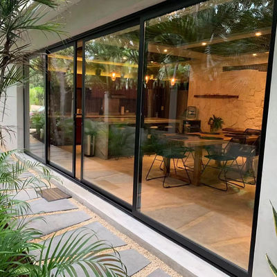 Ηχομόνωση Γαλλικό στυλ UPVC συρόμενες γυάλινες πόρτες για απρόσκοπτη εσωτερική-εξωτερική ροή