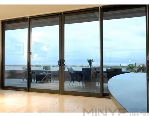 Ηχομόνωση Γαλλικό στυλ UPVC συρόμενες γυάλινες πόρτες για απρόσκοπτη εσωτερική-εξωτερική ροή