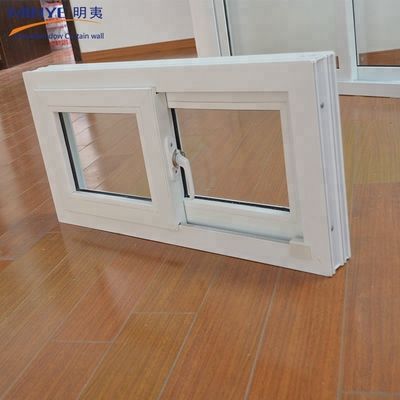 Καλό σφραγισμό PVC συρόμενο παράθυρο με διπλό θραύσιμο γυαλί και προστασία από τυφώνες