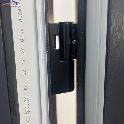 Βίλες Εσωτερικό PVC μπροστινές πόρτες 2,5 mm πάχος Σύγχρονο σχεδιασμό Φύκτινο γυαλί οθόνη δίχτυ