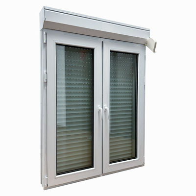 Σύγχρονο σχεδιασμό UPVC Casement παράθυρο με κυλίνδρια παράθυρα Καλή σφράγιση και υψηλή αντοχή