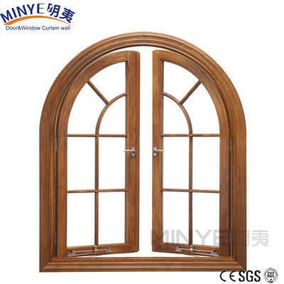 Αψίδα Top Design Windproof Casement πόρτα με σκόνη επικαλυμμένο φινίρισμα σε ρουστίκ στυλ