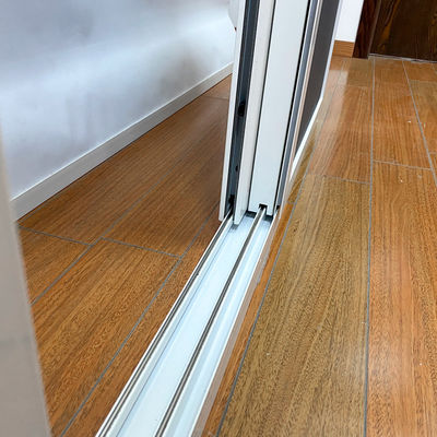 1.4mm πάχος προφίλ διπλό γυαλί διπλό θραυσμένο γυαλί αλουμινίου κράμα συρόμενο παράθυρο