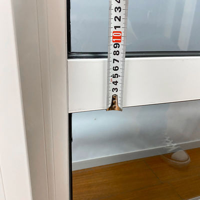 1.4mm πάχος προφίλ διπλό γυαλί διπλό θραυσμένο γυαλί αλουμινίου κράμα συρόμενο παράθυρο