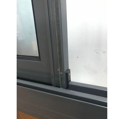 77 Σειρά Διπλό Γυαλισμένο Αλουμινίου Σκίτισμα παράθυρο με οριζόντιο άνοιγμα και υλικά