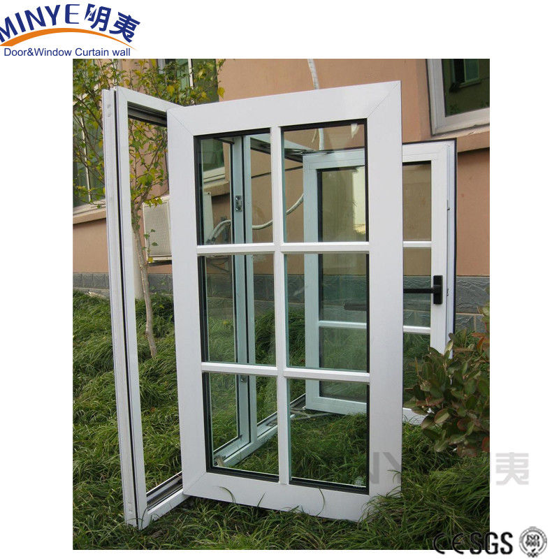 Σύγχρονο γαλλικό σχεδιασμό ηχομόνωση Upvc PVC γυαλί παράθυρα και πόρτες με ψησταριά κατοικία