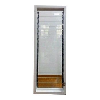 Προσαρμοσμένο προφίλ χρώμα Louver Design Αλουμινίου γυάλινο παράθυρο με χειριστή Rotogear