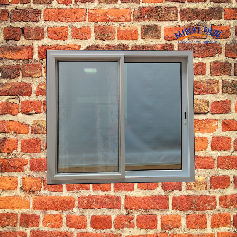 Σύγχρονο Λούβερ UPVC διασταυρωτικό παράθυρο με χαμηλό E γυαλί διπλού χρώματος και γερμανικό υλικό